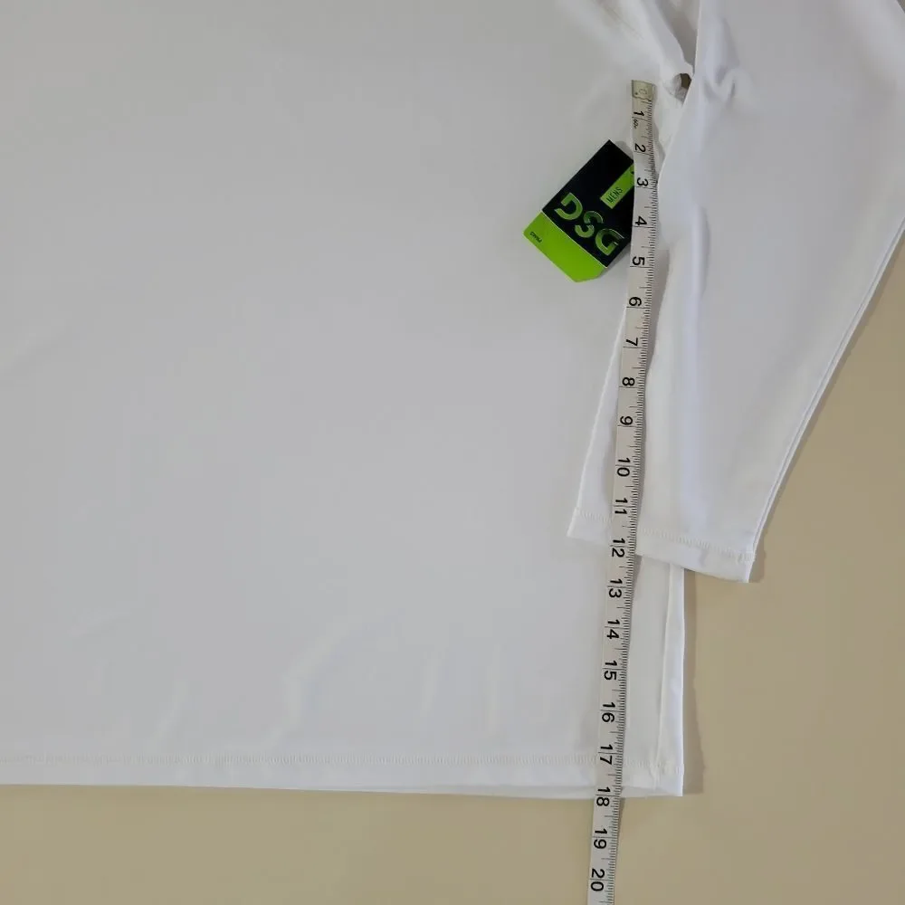 DSG Men's White Manny Long Sleeve Rash Guard Tee
